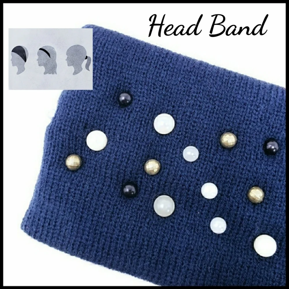 New! Pearl Studded Head Band/Ear Warmer
